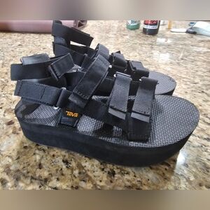 Teva Women's Black Platform Sandals